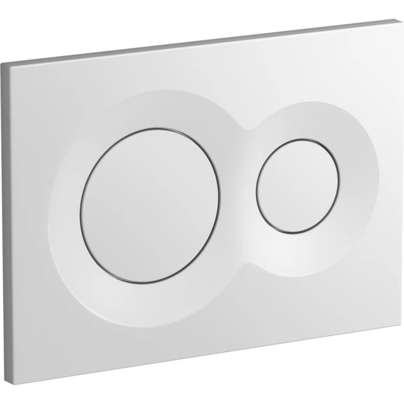 Kohler K-75890-0 Lynk Flush Actuator Plate for 2 in. x 4 in. in-Wall Tank and Carrier System, White