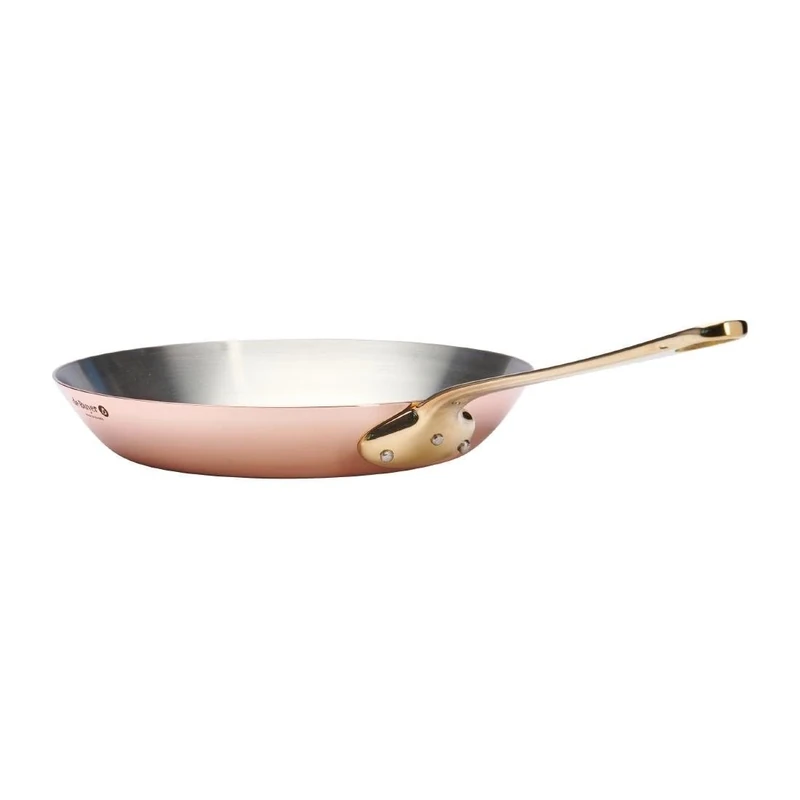 De Buyer Round Frypan Inocuivre Brass Handle, 240 mm