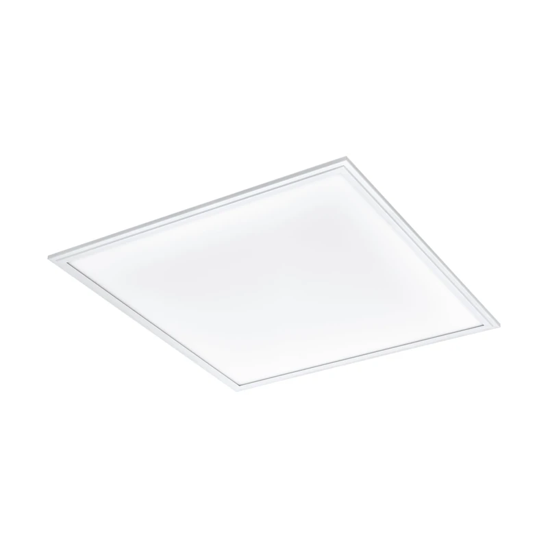 Eglo LED Recessed Light Salobrena 1, Ceiling Lamp, Ceiling Light Made of Aluminium and Plastic, Office Light in White, Recessed Fixture, Hallway Ceiling Lamp Neutral White, L x W 62 cm