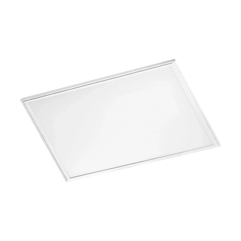 EGLO Salobrena 1 LED Recessed Ceiling Light Living Room LED Ceiling Light Aluminium Plastic Office Lamp White Recessed Hallway Lamp Ceiling Neutral White L x W 59.5 cm