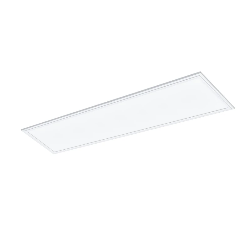 Eglo LED Recessed Light Salobrena 1, Ceiling Lamp, Living Room Light, LED Ceiling Fixture Aluminium and Plastic, Office Lamp White, Recessed Lamp, Hallway Ceiling Neutral White, L 120 cm