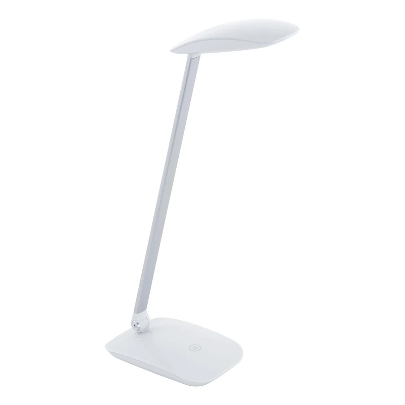 Eglo LED White Touch Dimming Desk Lamp with USB Charger Port 'CAJERO'