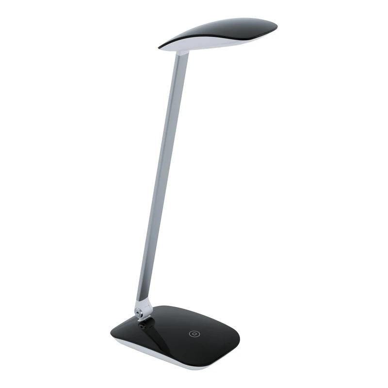 Eglo LED Black Touch Dimming Desk Lamp with USB Charger Port 'CAJERO'
