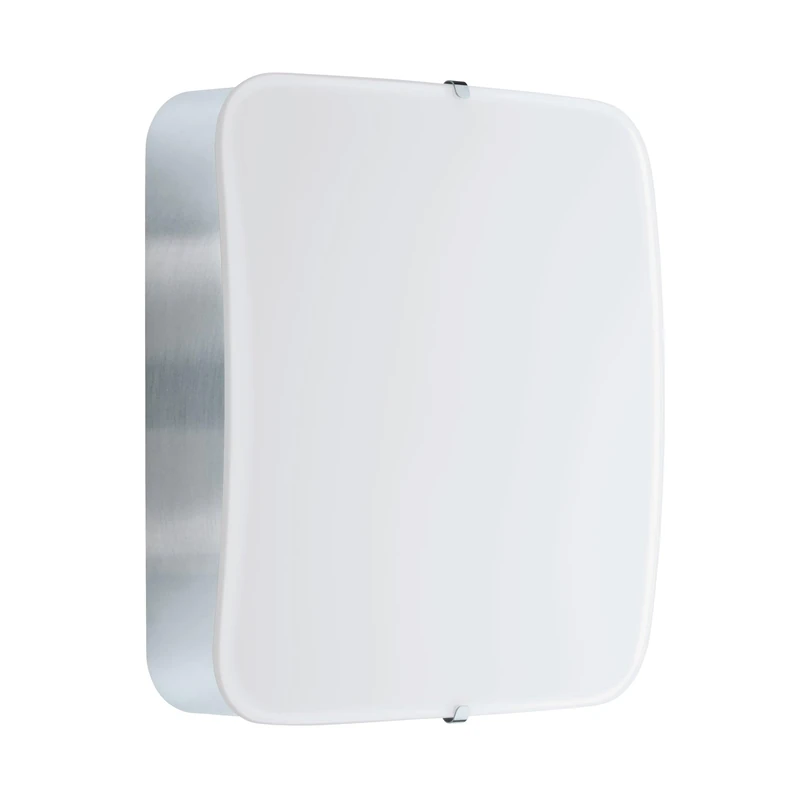 EGLO Pedristella LED Ceiling Light, 1 Bulb Wall Light, Ceiling Light, Modern Wall Light, Metal in Chrome and Glass in White, LED Living Room Lamp, Warm White, L x W 15.5 cm