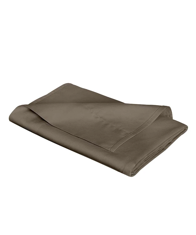 Fleuresse Plain Colours Flat Sheet, Mako satin, Espresso, Special Sizes