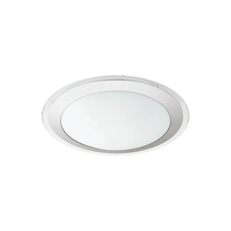 EGLO Competa 1 LED Ceiling Light 1-Bulb Material: Steel and Plastic, Colour: Silver, White, Diameter: 33.5 cm