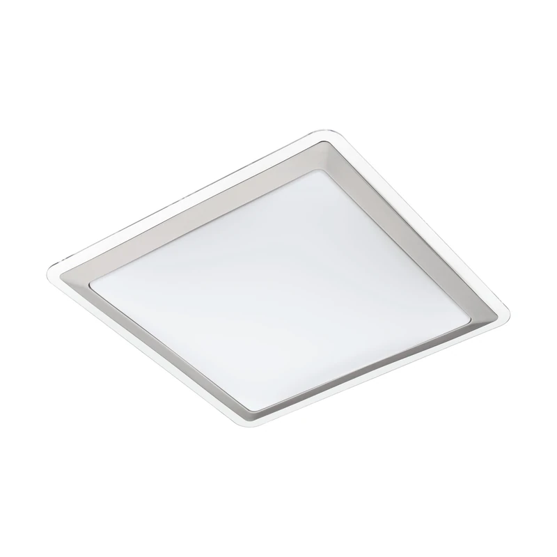 EGLO Competa 1 LED Ceiling Light 1-Bulb Material: Steel and Plastic, Colour: Silver, White, Length: 34 cm