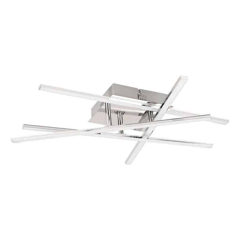 Eglo Lasana 95567 Ceiling Light, Steel, Integrated LED, 18 W, Matt Nickel Chrome 95567