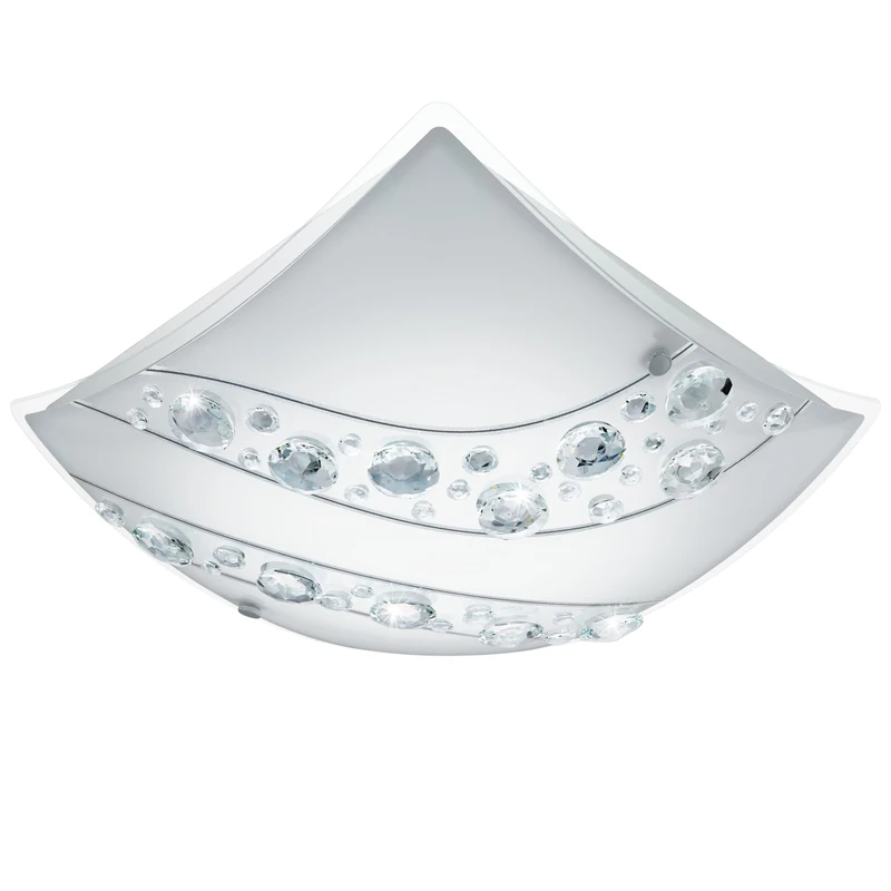 Eglo Nerini Wall/Ceiling Light, Steel, White