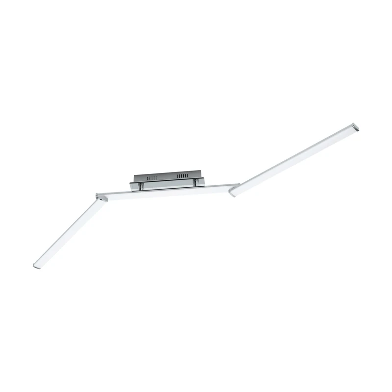 Eglo Lasana 2 LED Ceiling Light 3-Bulb Aluminium Steel Plastic Colour: Chrome White