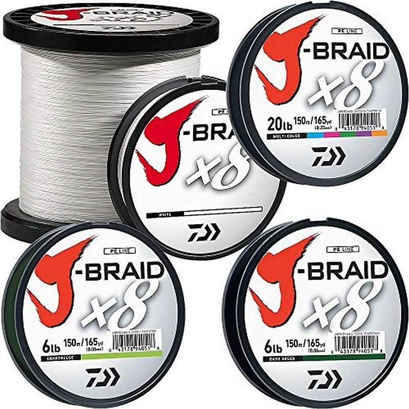 J-BRAIDX8, Bulk, Chartreuse, Mono Dia.= 30lb.