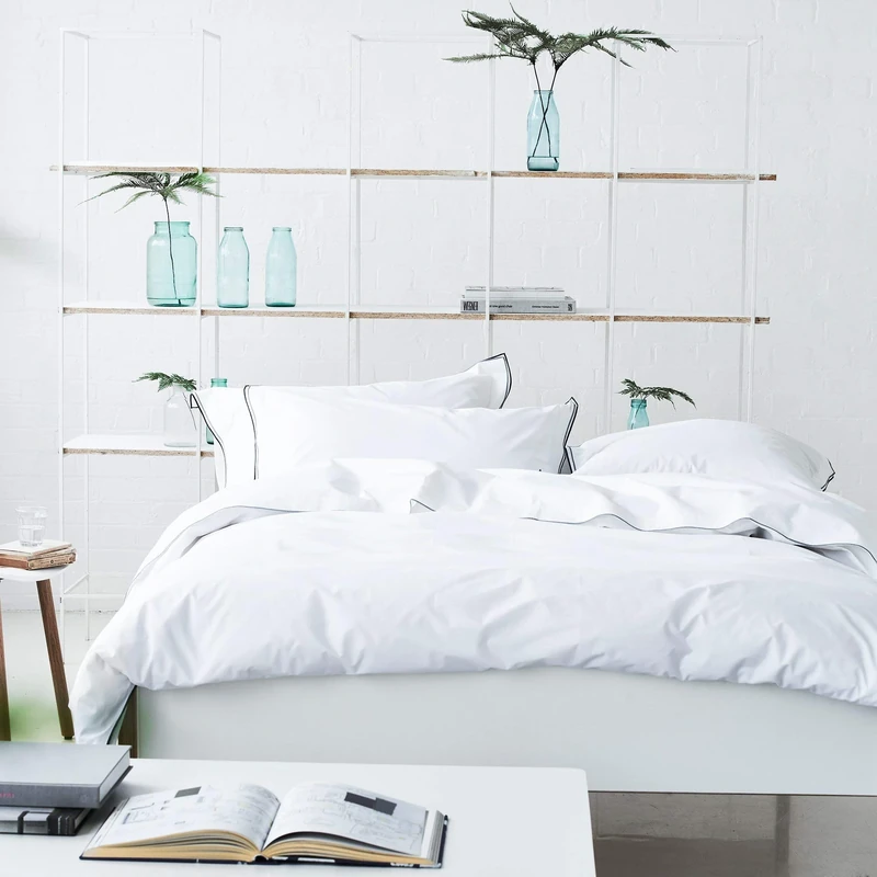 Designers Guild 3359104058965 Astor Duvet Cover 260 x 240 cm Cotton Graphite