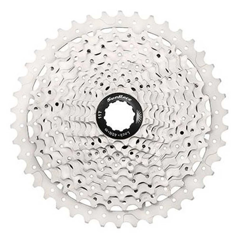 SunRace Unisex Csms3 1142t 10 Speed Cassette, Silver, only size UK - Image 1