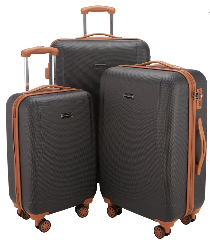 Hauptstadtkoffer - Wannsee - Set of 3 Hard-side Luggages Trolley Hardside Suitcase 4 Wheel Spinner, TSA Lock, (S/M/L), Black