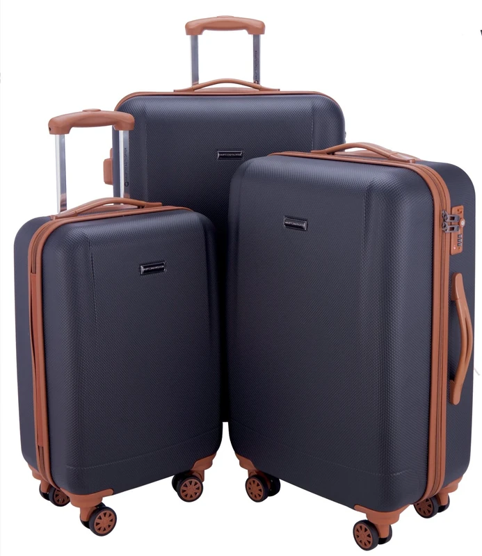 Hauptstadtkoffer - Wannsee - Set of 3 Hard-side Luggages Trolley Hardside Suitcase 4 Wheel Spinner, TSA Lock, (S/M/L), Dark Blue
