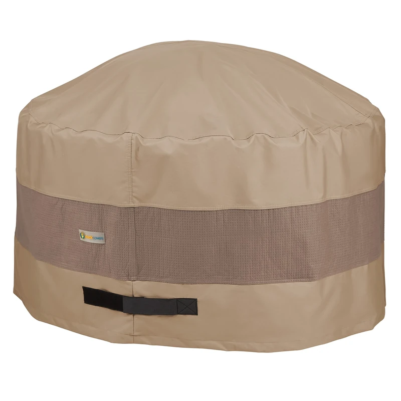 Duck Covers Elegant Waterproof 50 Inch Round Fire Pit Cover, Outdoor Firepit Cover - Image 1