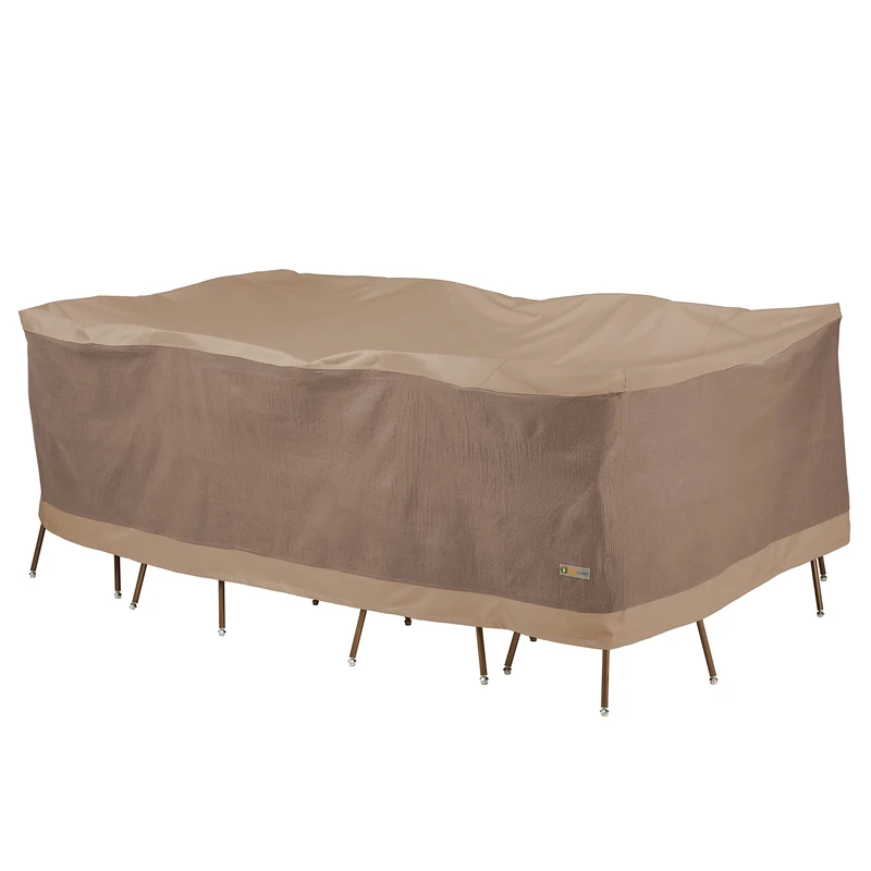 Duck Covers 96-Inch Rectangle/Oval Patio Table with Chairs Cover