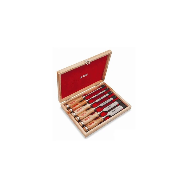 Urko 680-M – Chisel Set with Wooden Handle (6U)
