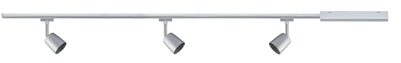 Paulmann 95462 Cover URail Basic Set GU10 max. 3x10W dimmable 230V Chrome matt, Chrome Rail System – Choose Any lamp
