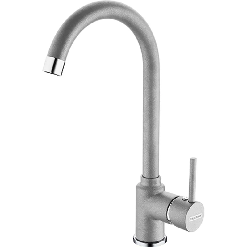 Franke Poland Pack of 1 Stone Grey 115.0332.348 High Pressure Kitchen Sink Mixer Tap with Fixed spout, Chrome