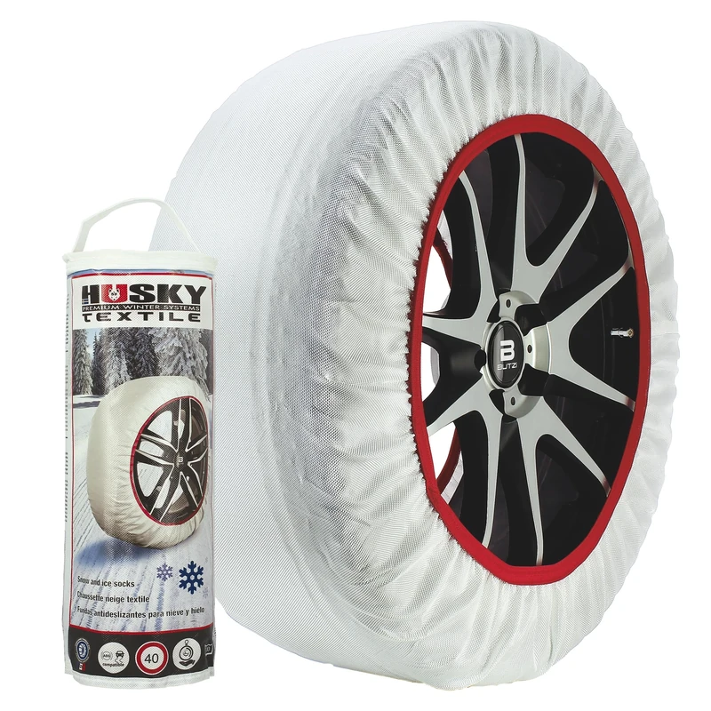 Husky HUSTX03 Textile Snow Chain, Large