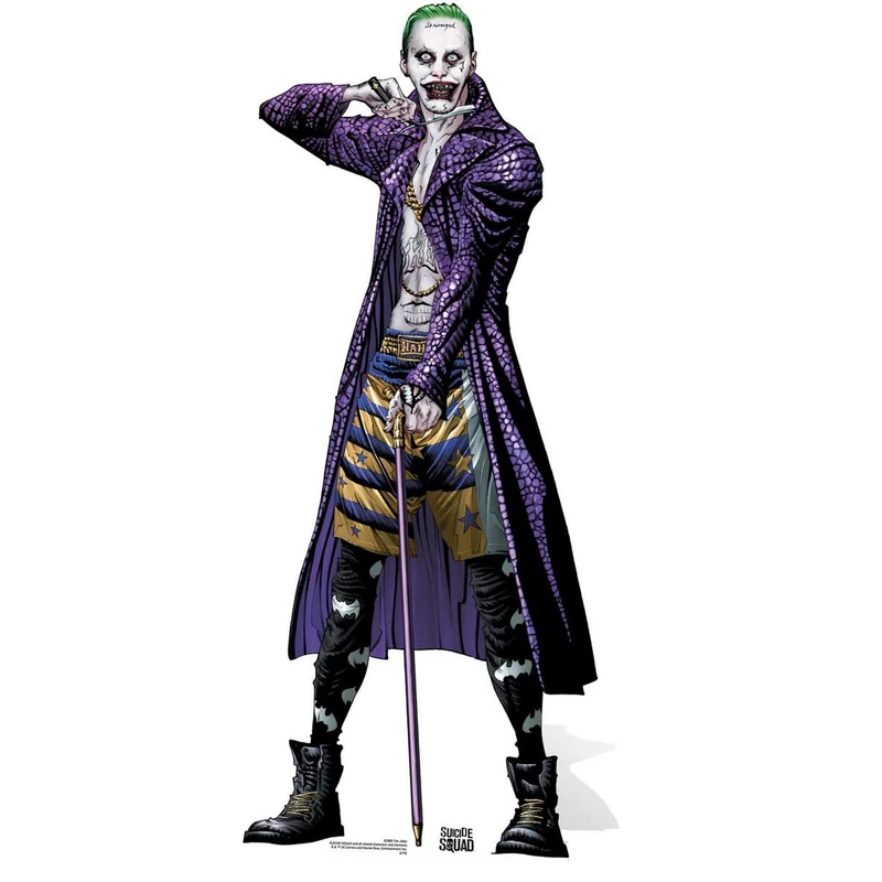 Star Cutouts SC889 The Joker Gotham Supervillain Comic Art Cardboard Cut Out - Image 1