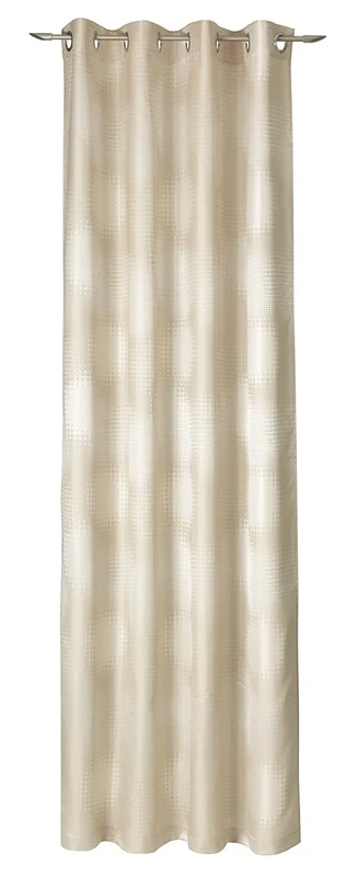 Deko Trends Vita Eyelet Curtain, Fabric, cream, 245 x 146 x 0.1 cm
