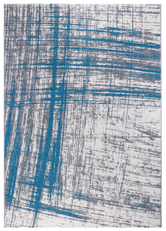 andiamo Woven Rug Modern Stylish Short Pile Rug Robust and Easy Care Made of 100% Polypropylene Suitable for Underfloor Heating and Robot Vacuum Cleaners 120 x 170 cm Turquoise Pattern