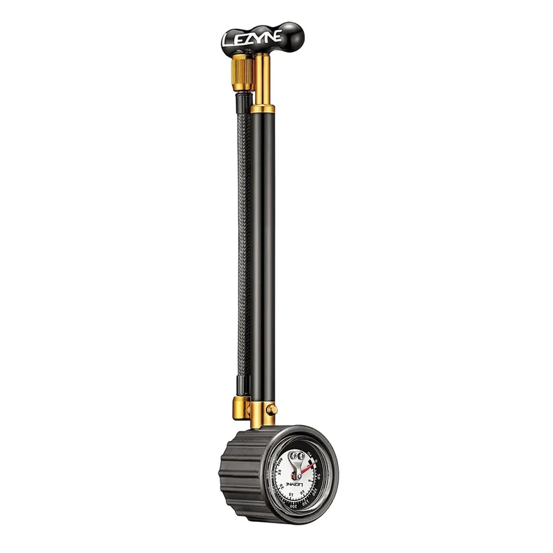 LEZYNE Shock Drive Hand Pump, High Pressure 400psi Shock Pump, Portable Bike Pump, Mountain & Road Bikes.
