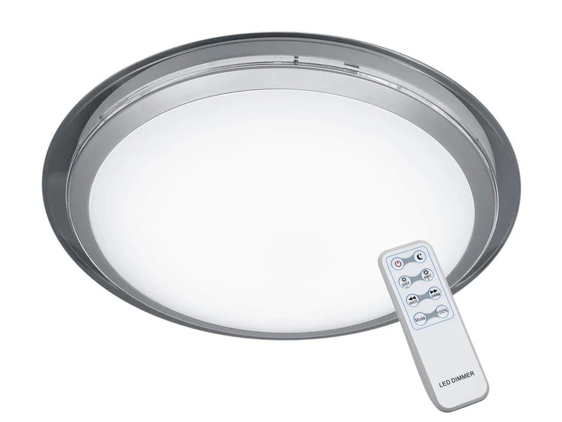 Reality Leuchten R62792000 A, Ceiling Light, Plastik, 18 W, Transparent, 34 x 34 x 8,19 cm