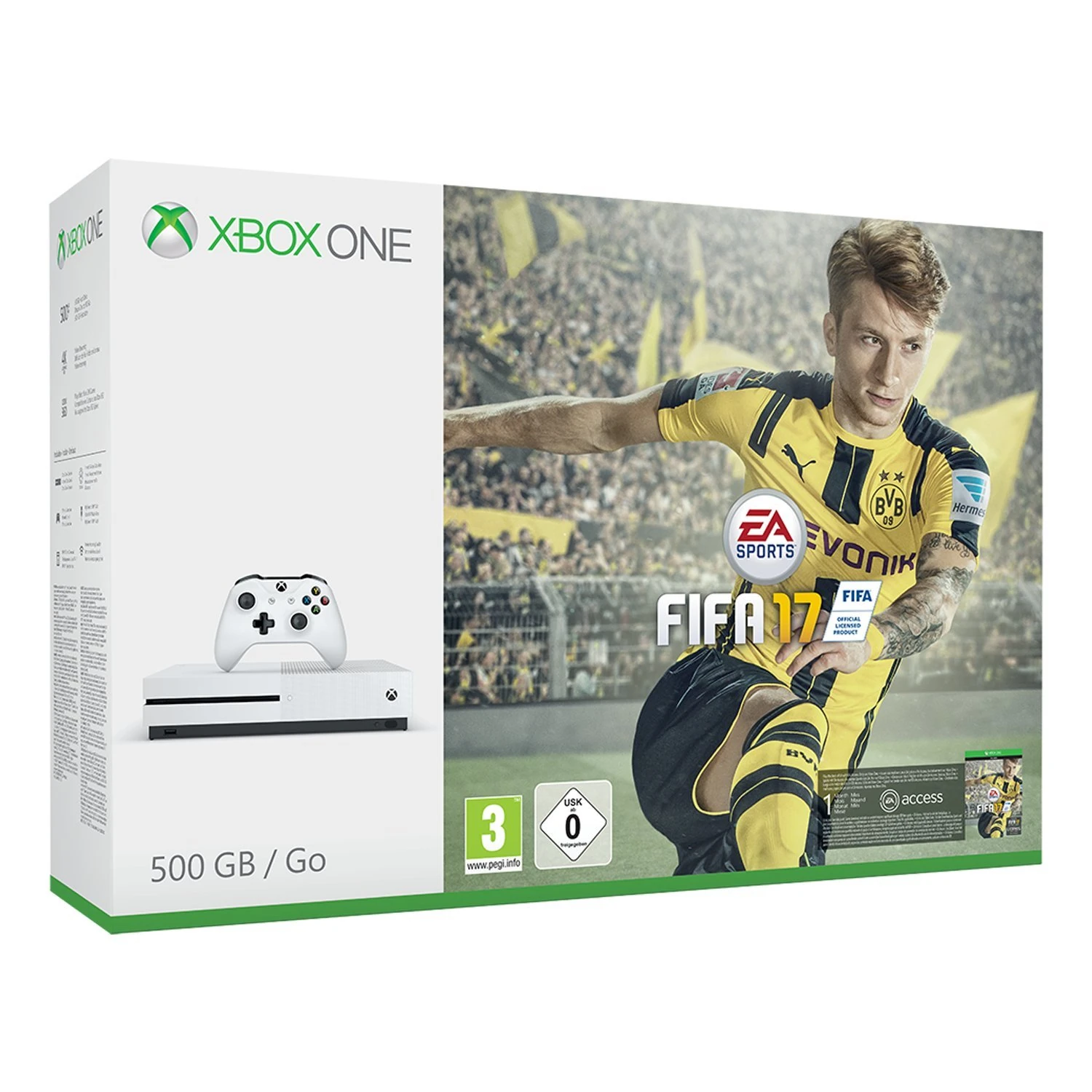 MICROSOFT CONSOLE XBOX ONE S 500 GB + FIFA 17