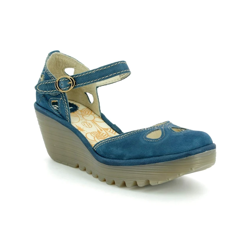 Fly London YUNA016FLY Women's Sandal, Blue