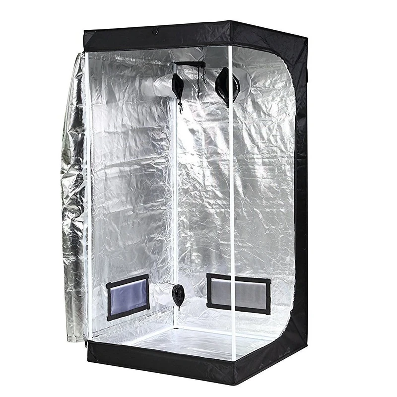 iPower 32"x32"x63" Hydroponic Water-Resistant Grow Tent with Removable Floor Tray for Indoor Seedling Plant Growing