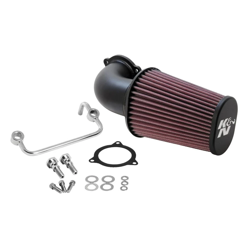 K&N Cold Air Intake Kit: Increase Horsepower: Compatible with 2008-2017 HARLEY DAVIDSON (Softail, Heritage, Fat Boy, Breakout, Police, Ultra, Street Glide, other select models)57-1122