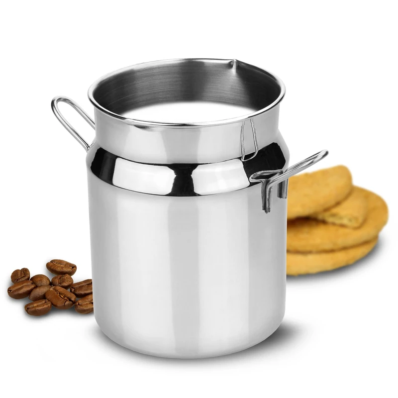 Bar@drinkstuff Stainless Steel Milk Churn Jug 17oz / 480ml, D5-TW-V-JL, Pack of 12