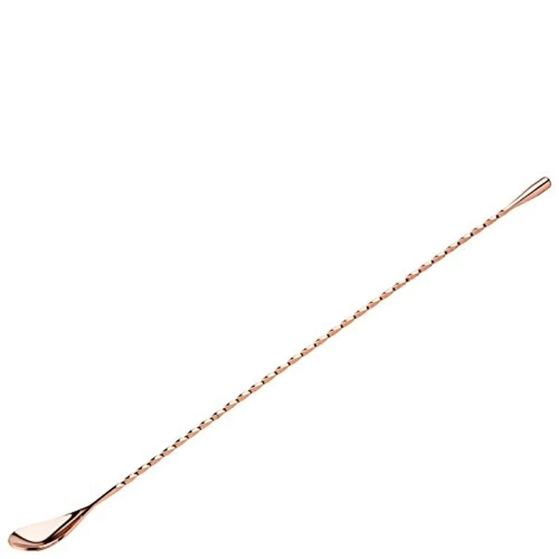 Utopia F92075 Cocktail Mixing Spoon, Teardrop Copper, 15.75", 40 cm (Pack of 12)