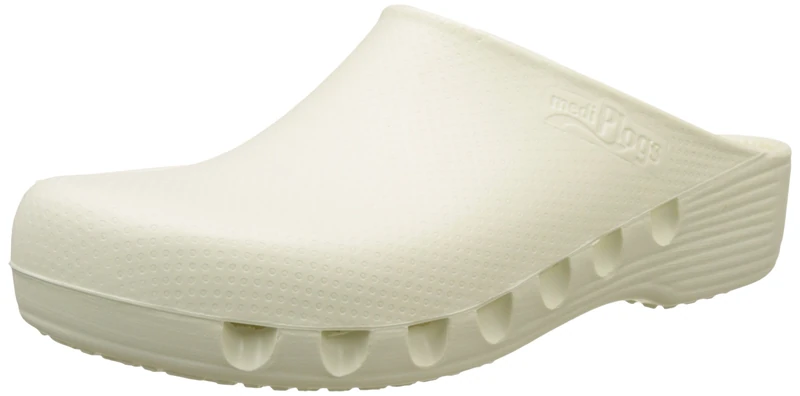 medimex wsam 46 W Clog mediplogs Perforated Side, Anti-Static, Washable at 60 degree, Size 46, White - Image 1
