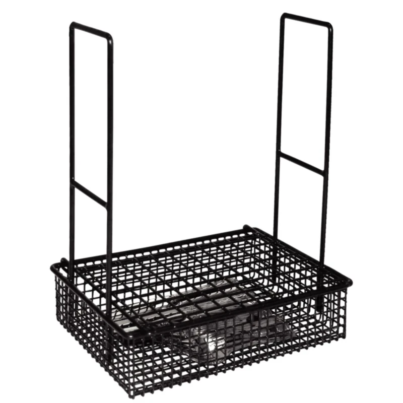 Vogue DP987 Wire Rinsing Basket For Cutlery/Crockery, Black