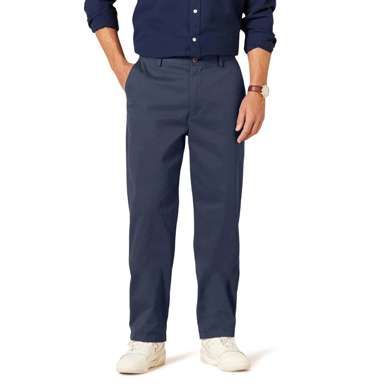Amazon Essentials Men's Classic Fit Wrinkle-Resistant Chino Trouser Navy