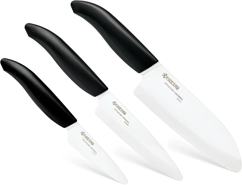 Kyocera Set FK-3PC-BK - 3pc Ceramic Knife set