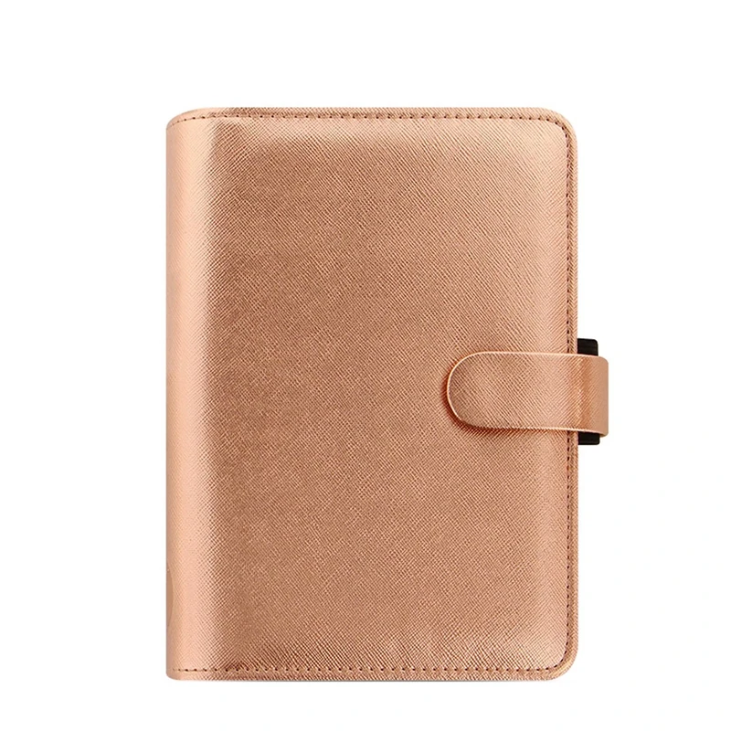 Filofax Personal Saffiano Metallic Personal Organiser - Rose Gold