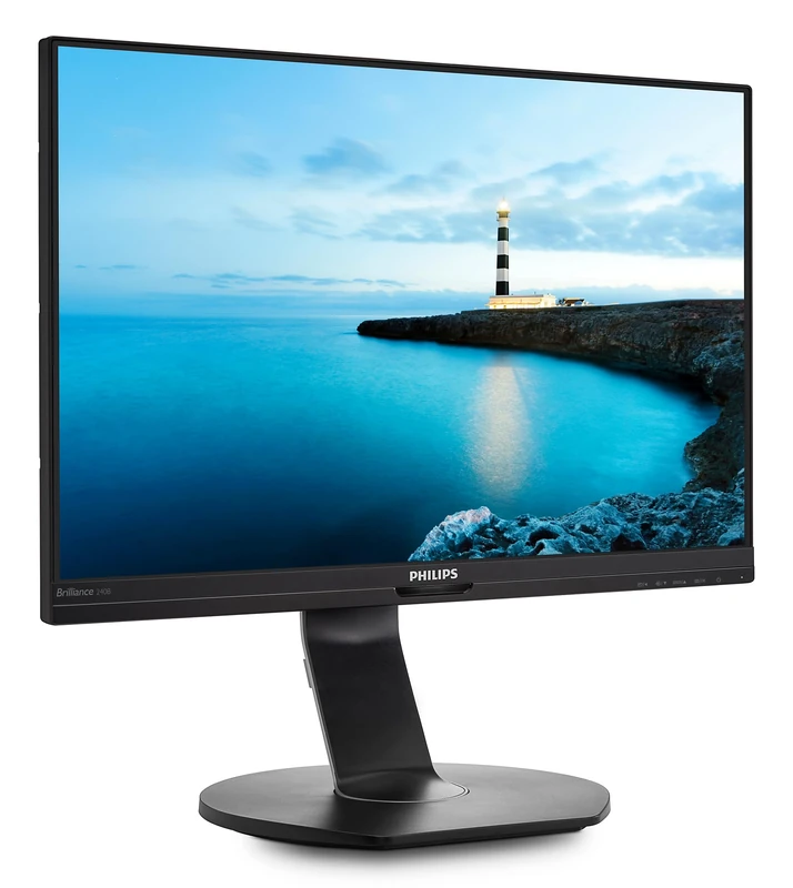 Philips 240B7QPTEB - 24 inch WUXGA Monitor, 60Hz, 5ms, IPS, Height adjust, Speakers, USB Hub (1920 x 1200, 300 cd/m², HDMI/DP/VGA/Mini DP/USB 3.0)
