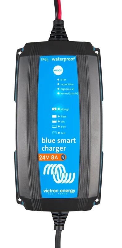Victron Energy Blue Smart IP65 Smart Car Battery Charger 24V 8A, Trickle Charger for Car Battery and Desulfator for Motorcycle, ATV, RV, Lithium and Deep Cycle Batteries, CEE 7/17