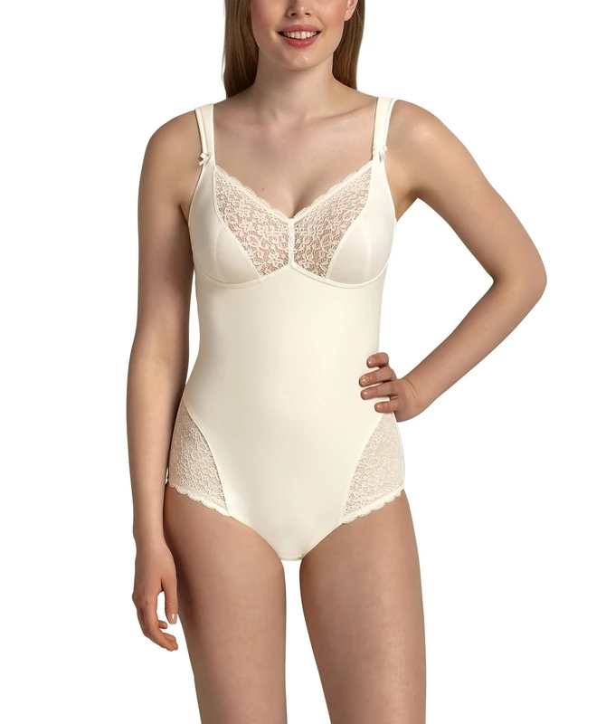 Anita Women's Havanna Bodysuit, Off-White (Crystal (Ivory)), 34E