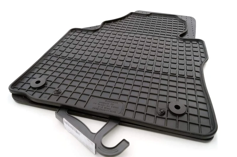 Rubber Mat Caddy 1 2 Parts Front Rubber Floor Mats Original Quality, Black