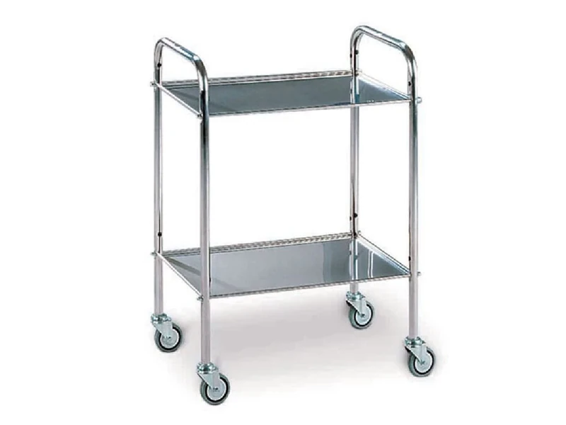 Gima 4581 Stainless Steel Trolley lancart, 6 cm Length x 4 cm width x 8 cm height
