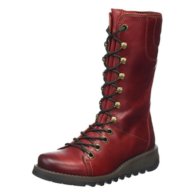 Fly London Women's STER768FLY Boots,Red,8 UK - Image 1