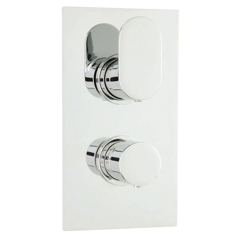 Ultra REI3610 Reign Thermostatic Twin Valve - Chrome