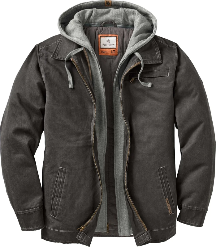 Legendary Whitetails Dakota Jacket Full Zip Up Winter Coat, Tarmac, XL