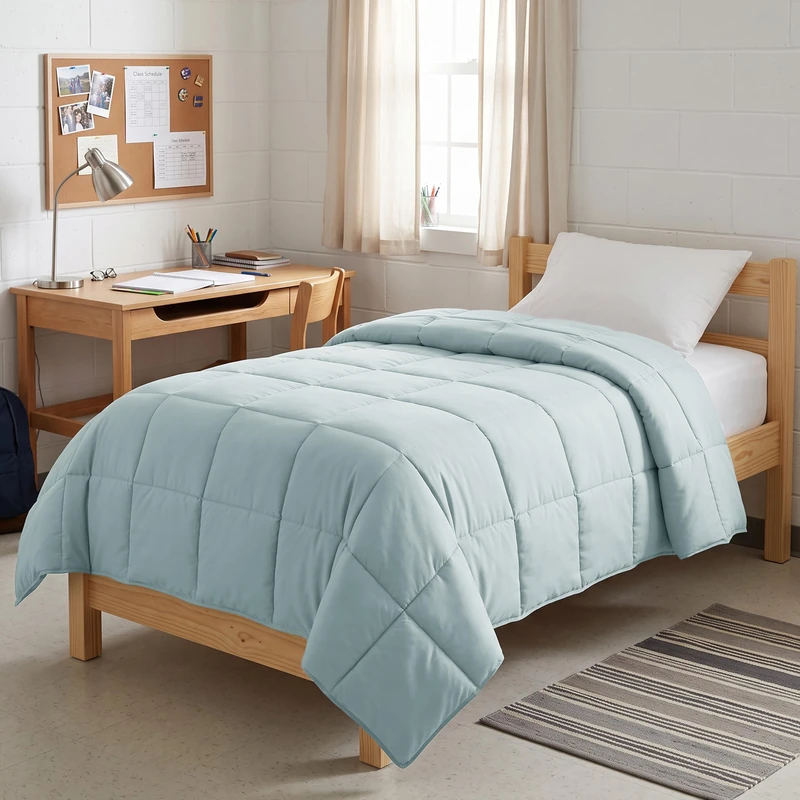 Southshore Fine Living, Inc. Twin Comforter Set, Down Alternative Blue Comforters, Twin XL Bedding Comforter, Soft, Fluffy and Cozy, Machine Washable, Pet Hair Resistant Bedding, Sky Blue Comforters